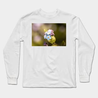 Close-up of forget-me-nots Long Sleeve T-Shirt